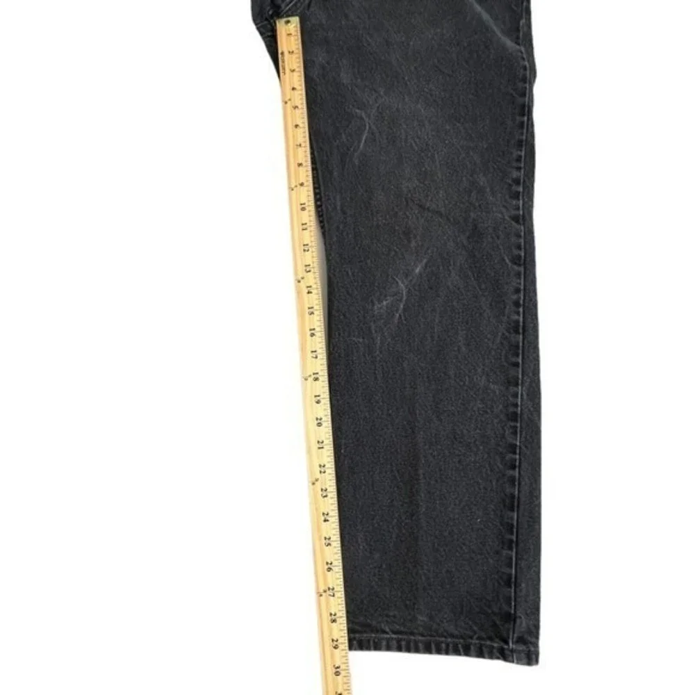 Levis Mens 505 Regular Straight Leg Fit Faded Black Jeans Size‎ 40 Inseam 30